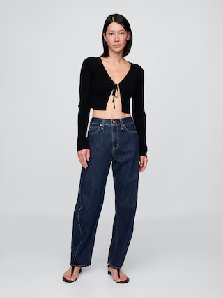 High Rise Barrel Jeans | Gap (US)