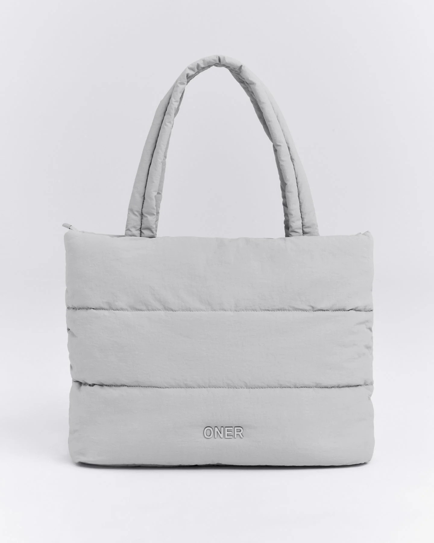 Quilted Tote Bag New Branding 
 Platinum Gray | Oner Active (UK / US)