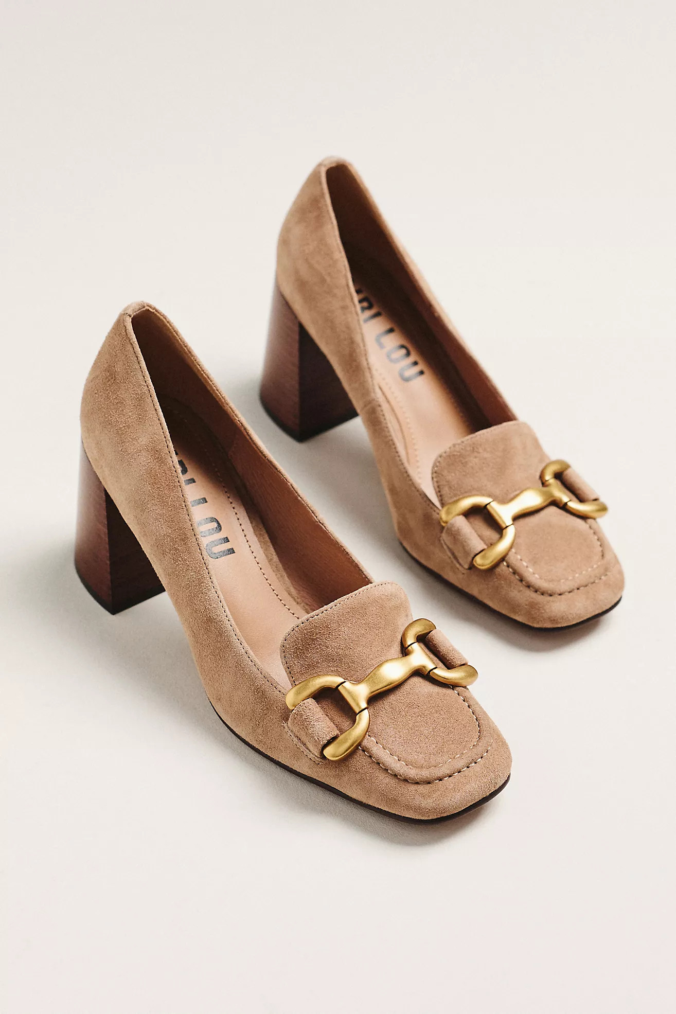 Bibi Lou Zagreb Wood Stacked Heels | Anthropologie (US)