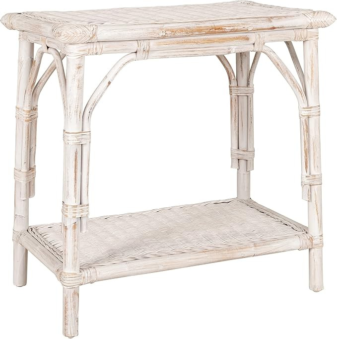 East at Main Sumba End Table, White | Amazon (US)