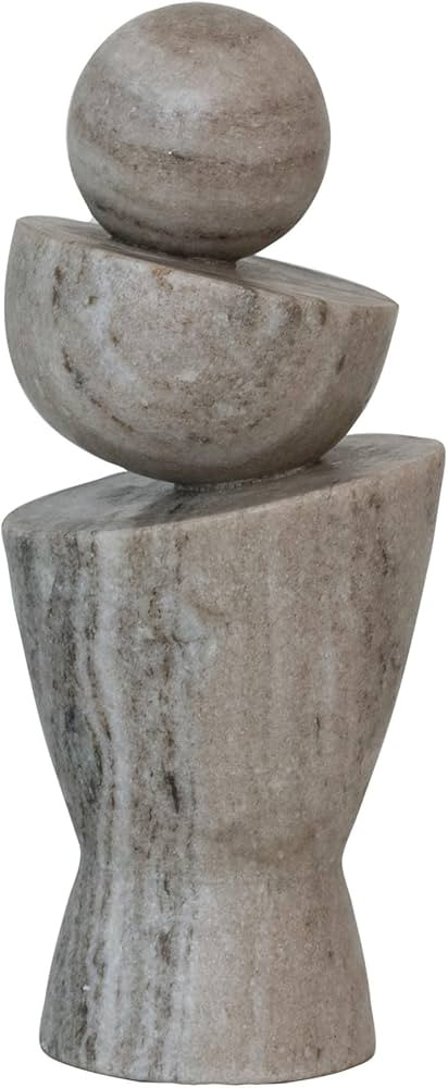 Bloomingville Geometric Marble Décor, Buff Color | Amazon (US)