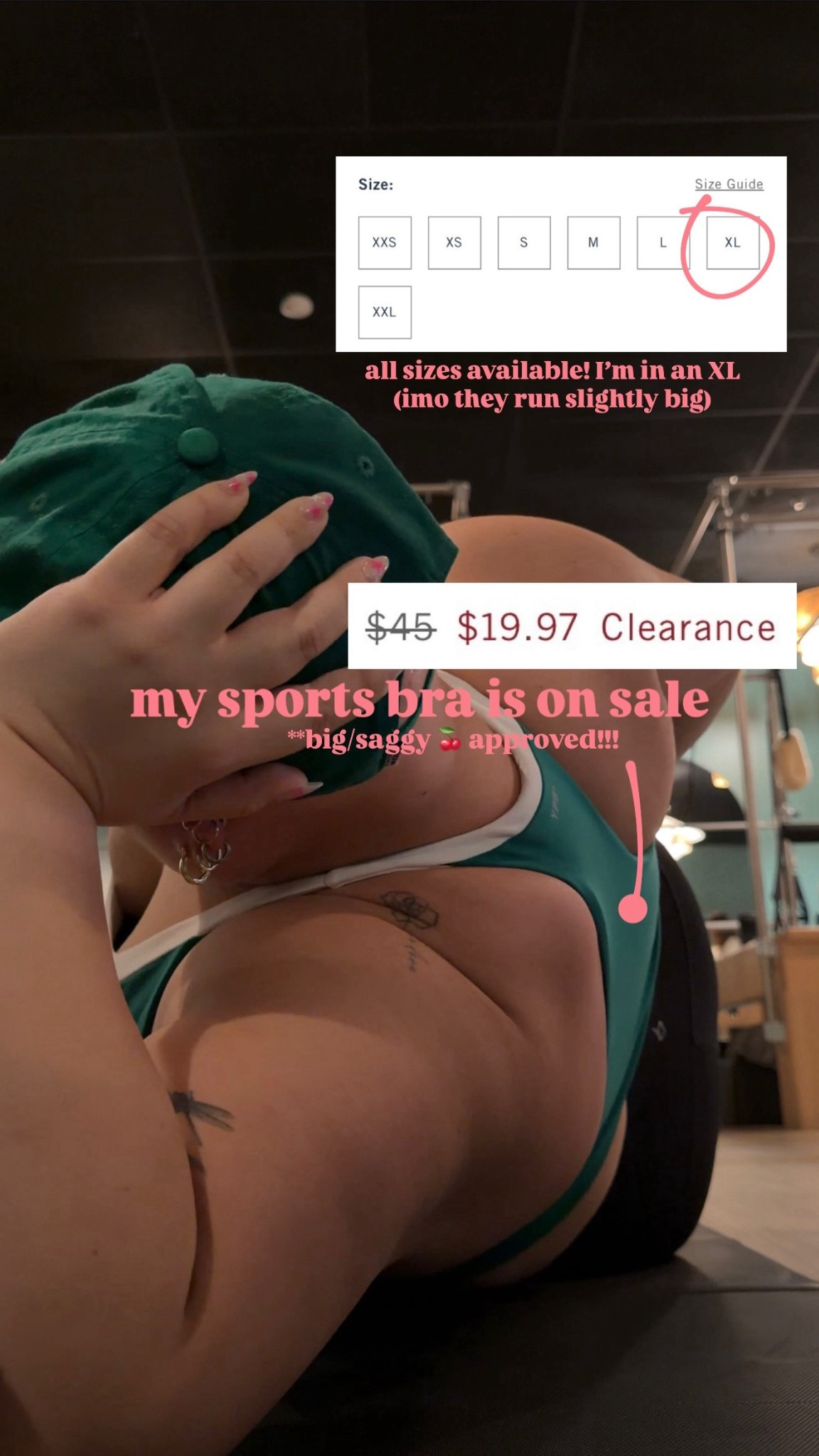 plus size/ curvy girl approved athleisure fit! a sports bra that never rolls up + leggings that never roll down 🤞🏼🥳

size down if you’re between sizes in the sports bra AND leggings 💗
my sports bra / XL
my leggings / size 2

#LTKSaleAlert #LTKPlusSize #LTKfitnessgoals