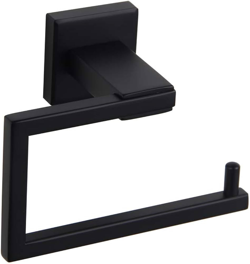 GERZ Bathroom Toilet Paper Holder SUS 304 Stainless Steel Matte Black Tissue Paper Roll Holder Wa... | Amazon (US)