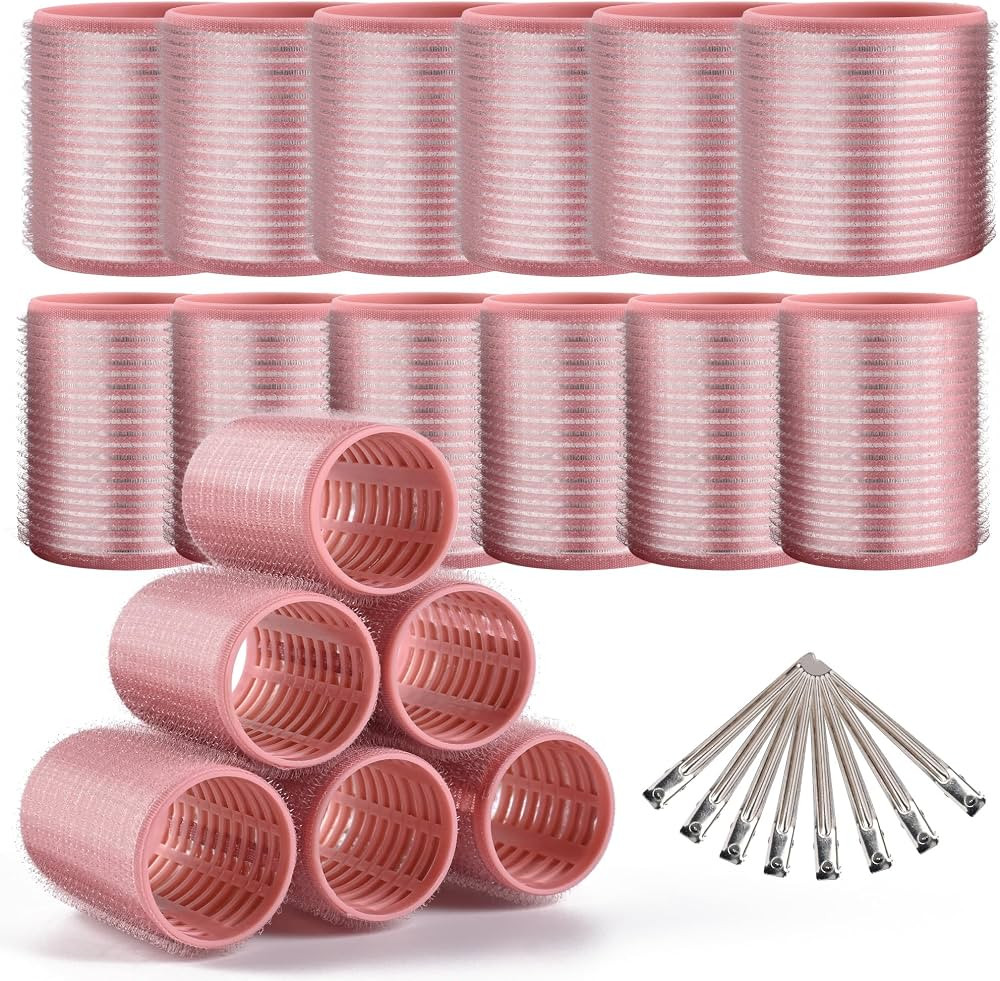 26 Piece Ceramic Thermal Hair Rollers Set for Women Blowout Styling | Amazon (US)