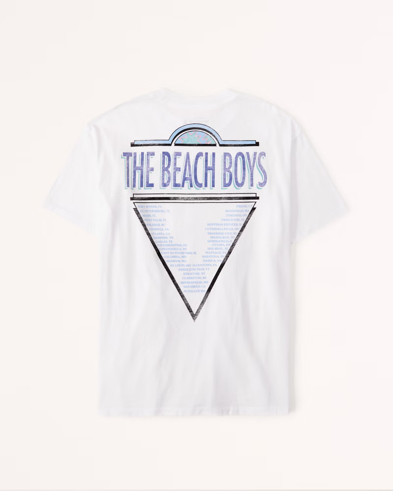 Oversized Boyfriend Beach Boys Graphic Tee | Abercrombie & Fitch (US)