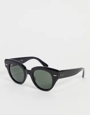 Ray-Ban womens cat eye sunglasses in black 0RB2192 | ASOS (Global)