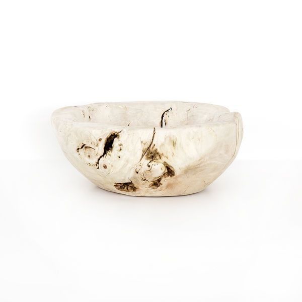 Reclaimed Wood Bowl Ivory | Scout & Nimble