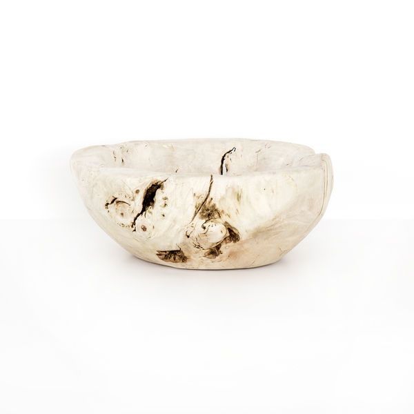Reclaimed Wood Bowl Ivory | Scout & Nimble