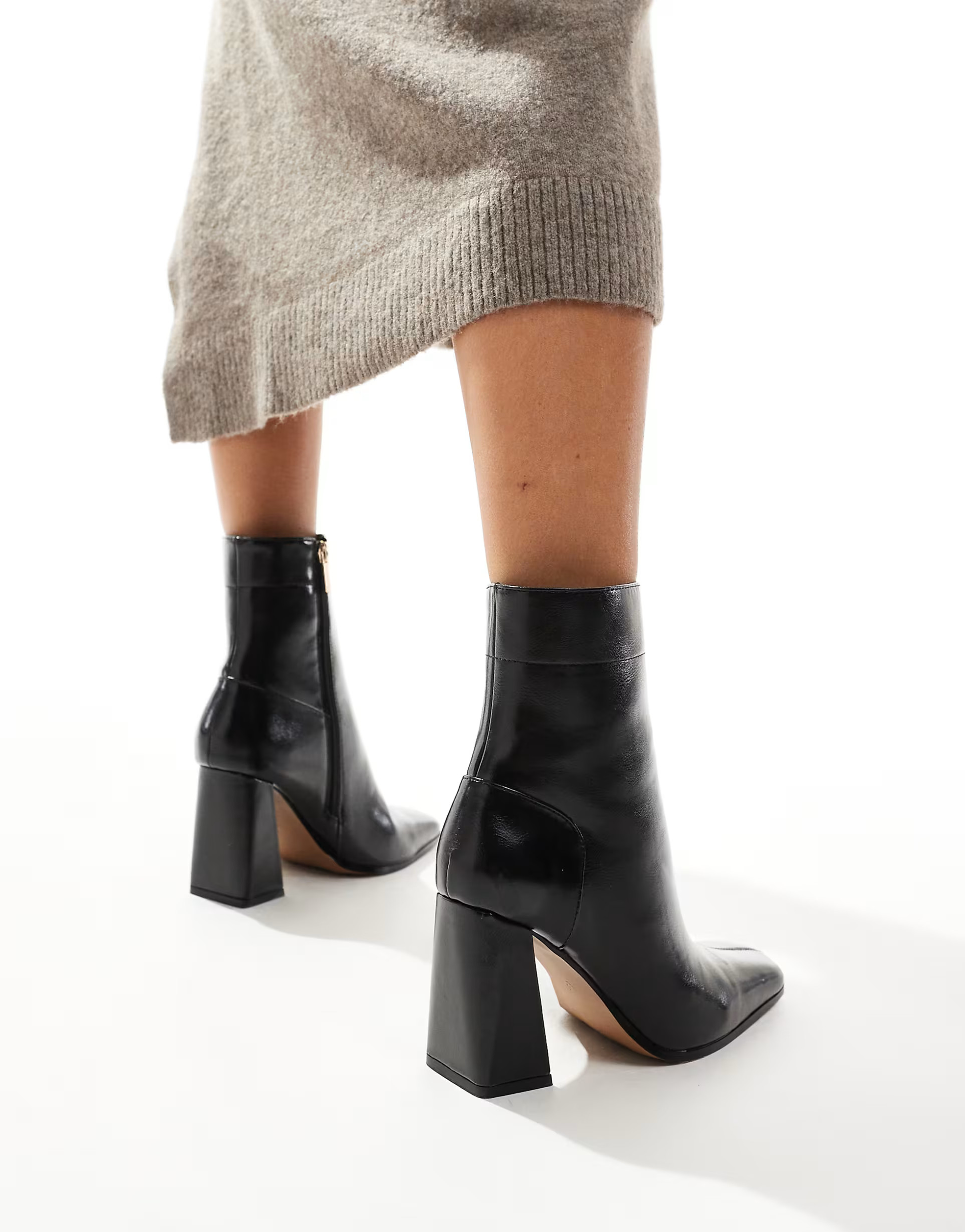 ASOS DESIGN - Everest - Bottines à talon évasé - Noir | ASOS (Global)