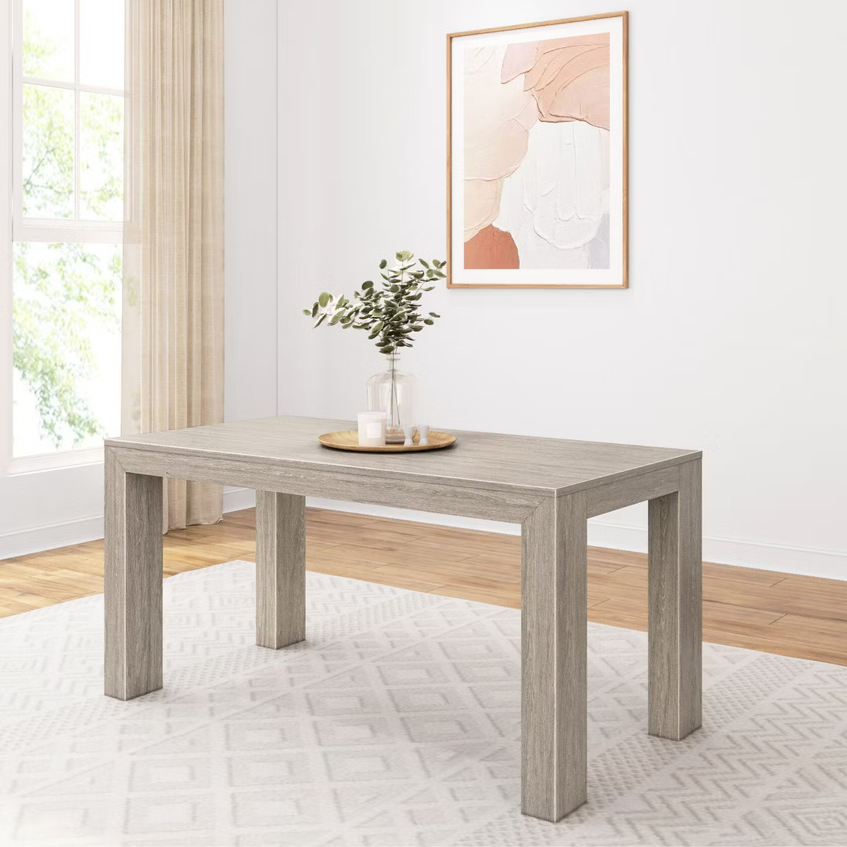 Plank+Beam 60" Modern Dining Table for 4, Solid Wood Rectangular Dining Table for Kitchen/Dining ... | Target