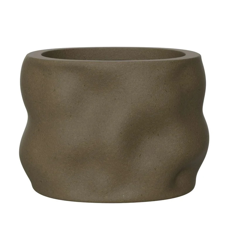 Better Homes & Gardens 6 Inch Resin Planter for Succulents and Herbs, Brown Mallory Elegance | Walmart (US)