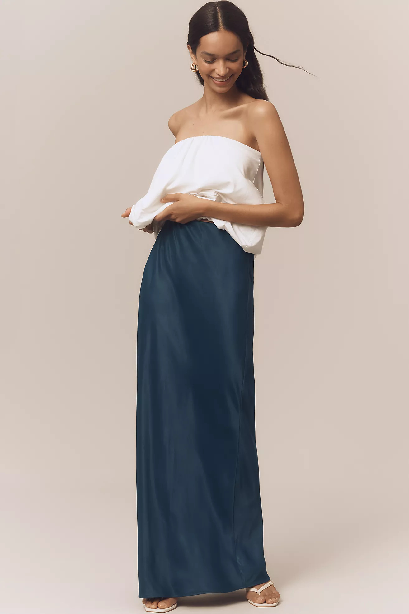 The Tilda Maxi Slip Skirt | Anthropologie (US)