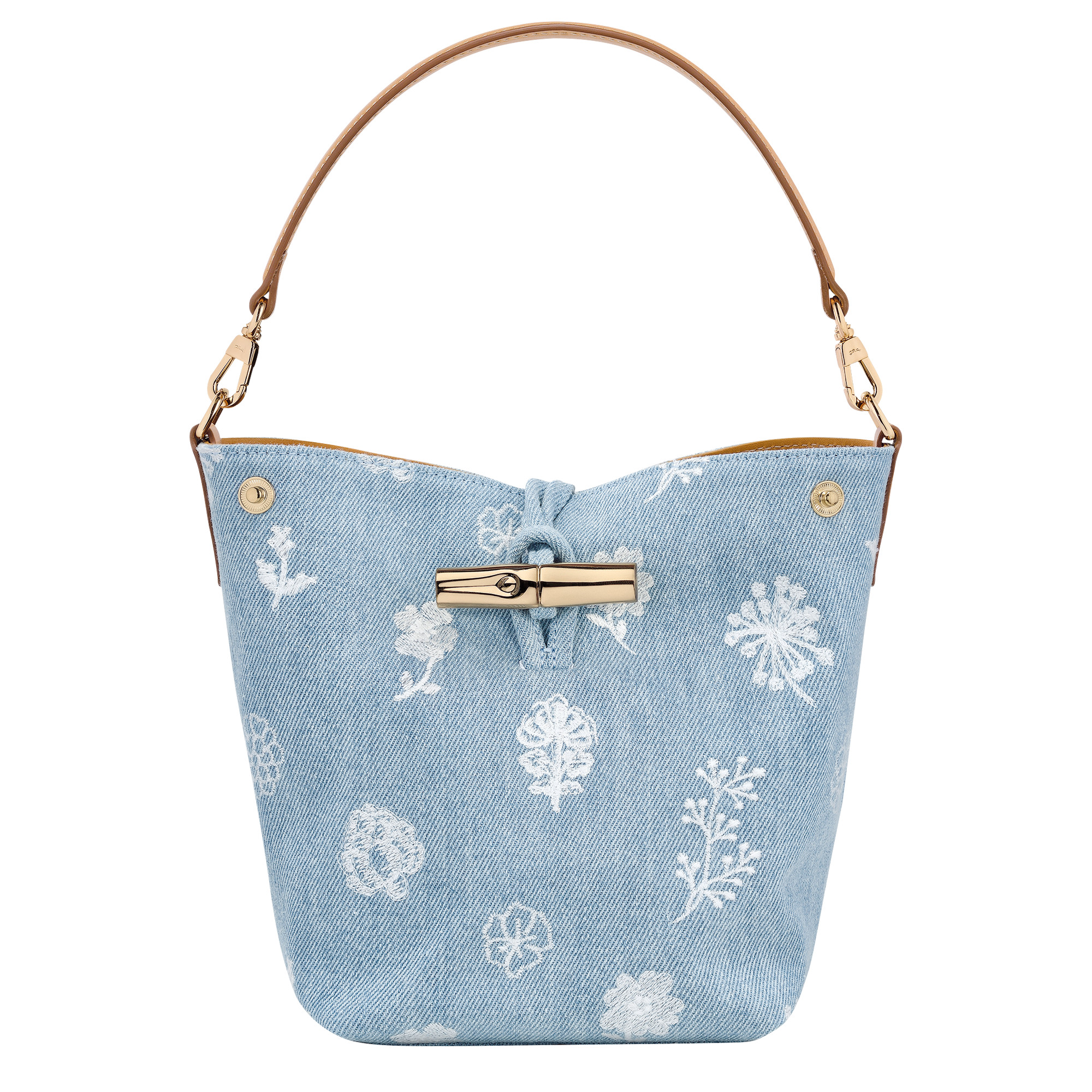 Le Roseau XS Bucket bag Sky Blue - Canvas | Longchamp US | Longchamp