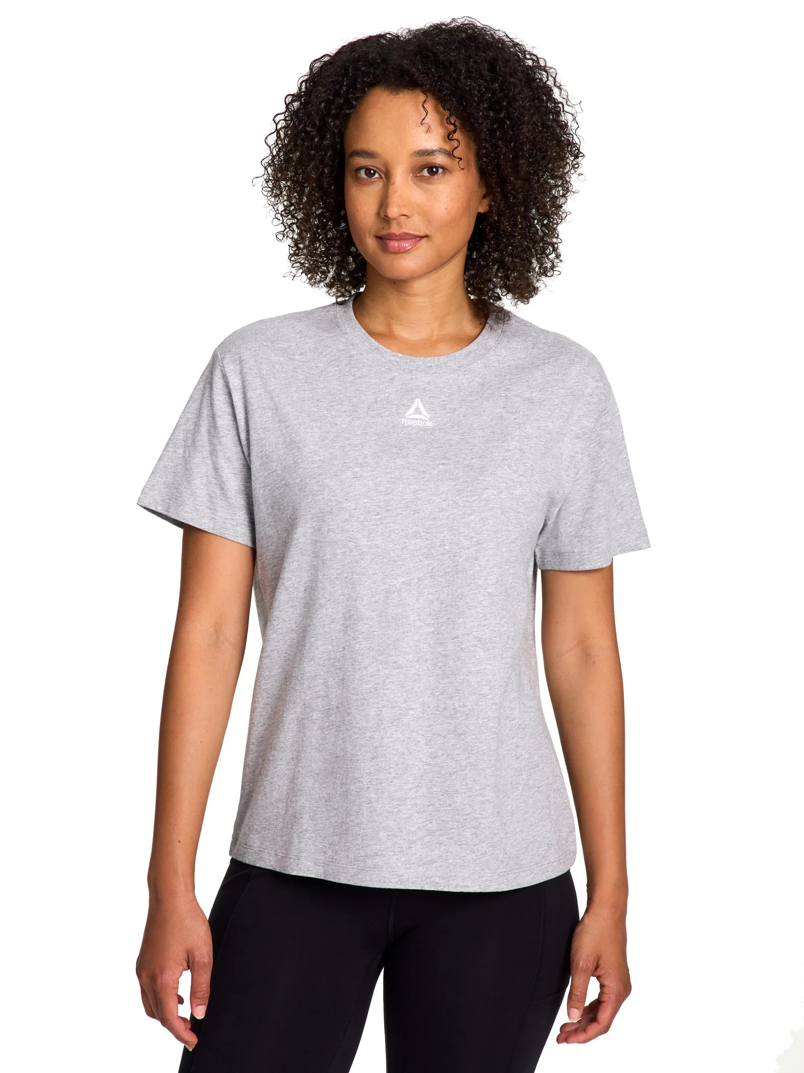 Reebok Women's Embroidered Essence Short Sleeve Tee, Sizes XS - XXXL | Walmart (US)