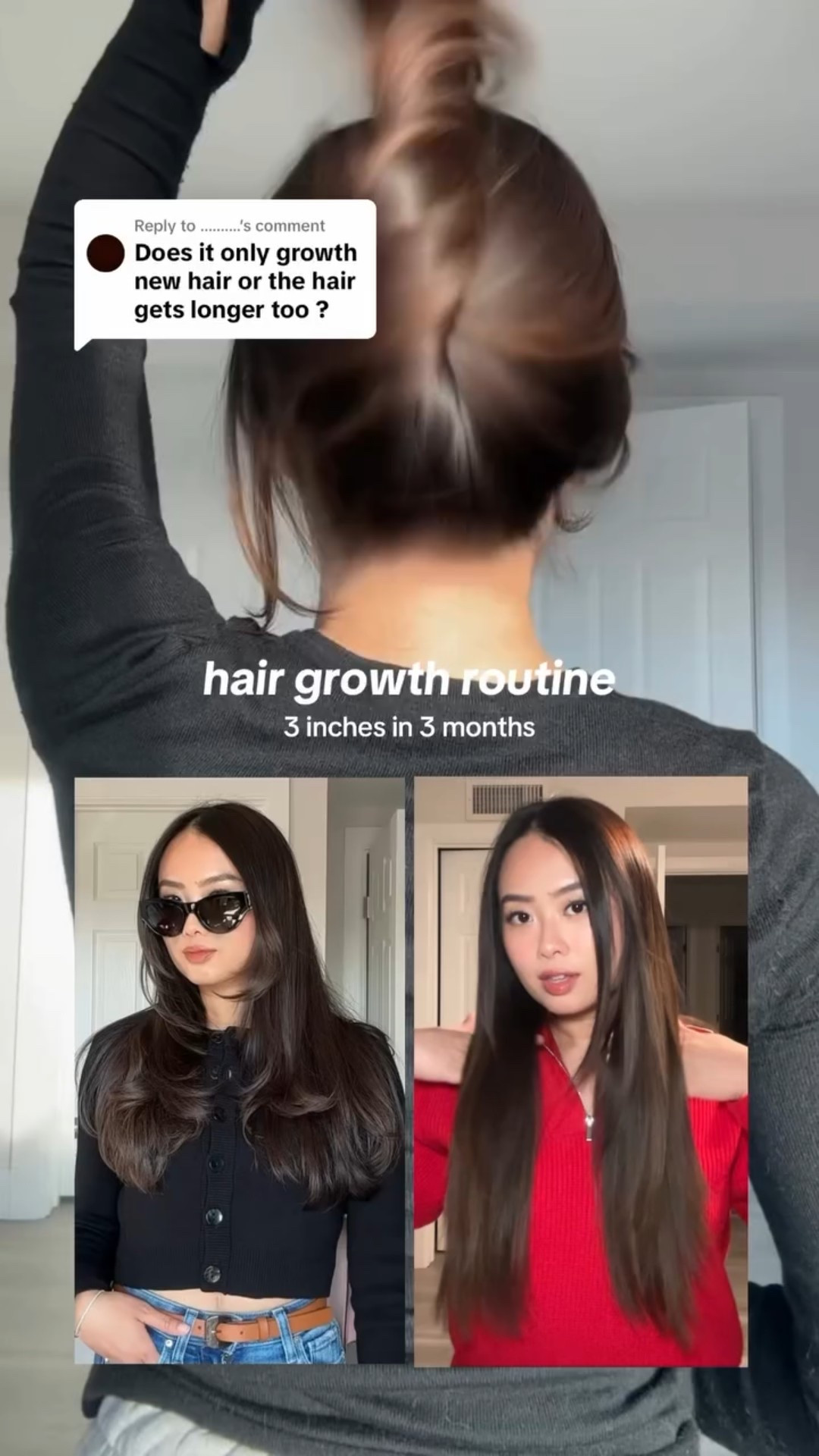 The exact hair growth routine I use to grow my hair quickly ❤️ pics shown: Sept 2024 vs Dec 2024

#hairgrowthtips #hairgrowthjourney #hairgrowthproducts