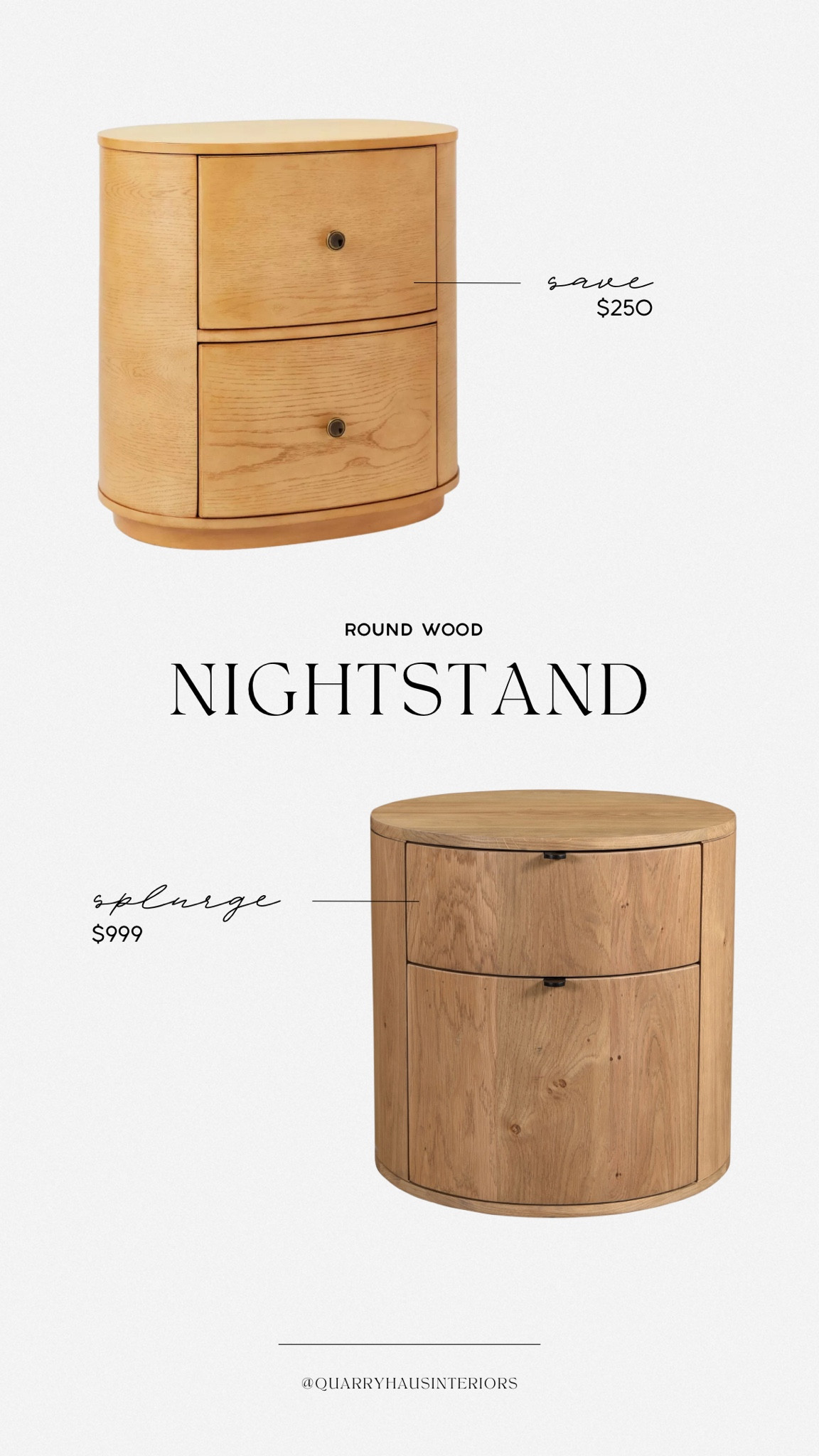 Love the transitional feel of these round wood nightstands! So versatile for so many styles 🙌🏼


Bedroom furniture nightstands night stands bedside accent end side table wood storage modern transitional McGee & Co. Target Pottery Barn 

#LTKhome