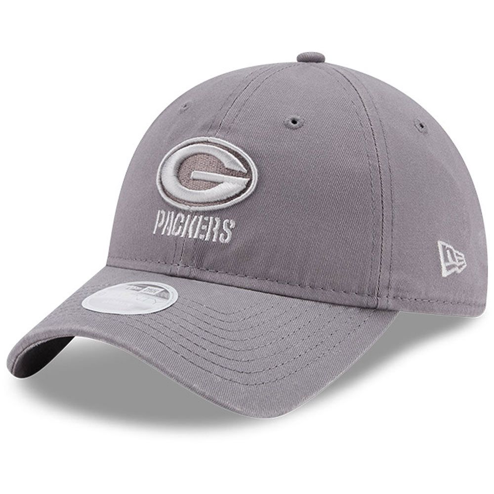 Women's Green Bay Packers New Era Gray Core Classic Storm 9TWENTY Adjustable Hat | NFL Shop