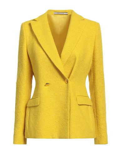Tagliatore 02-05 Woman Blazer Yellow Size 4 Polyester, Linen | YOOX (US)