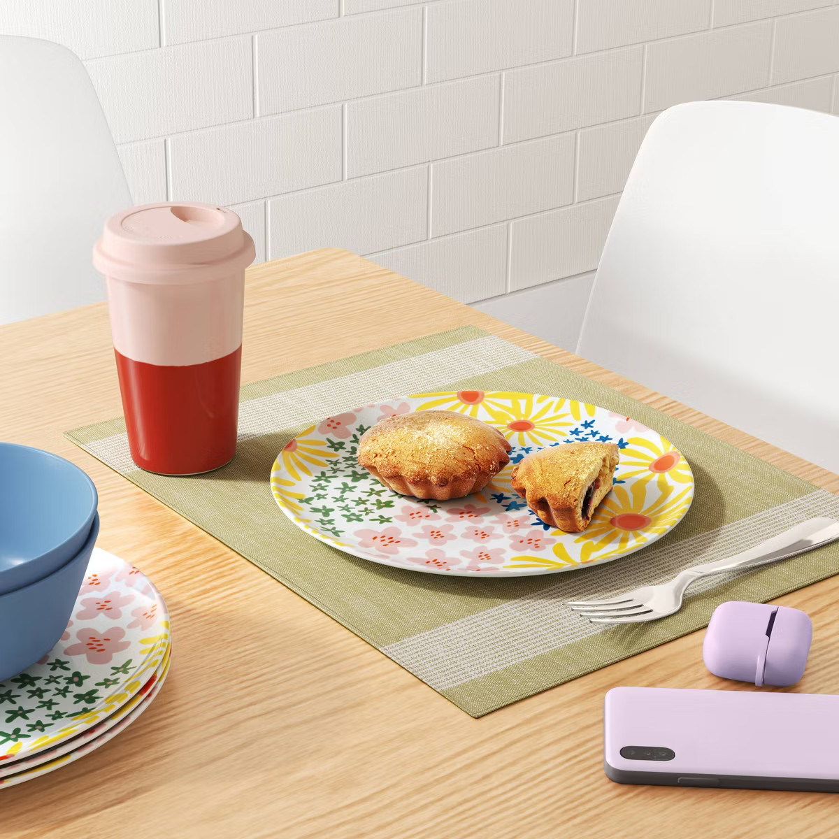 10" Floral Dinner Plate White - Room Essentials™ | Target