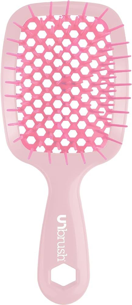 FHI HEAT UNbrush MINI Wet & Dry Vented Detangling Hair Brush, Peony Light Pink | Amazon (US)