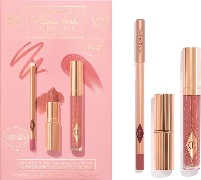 Charlotte Tilbury Pillow Talk Original Lip Kit $95 Value | Nordstrom | Nordstrom