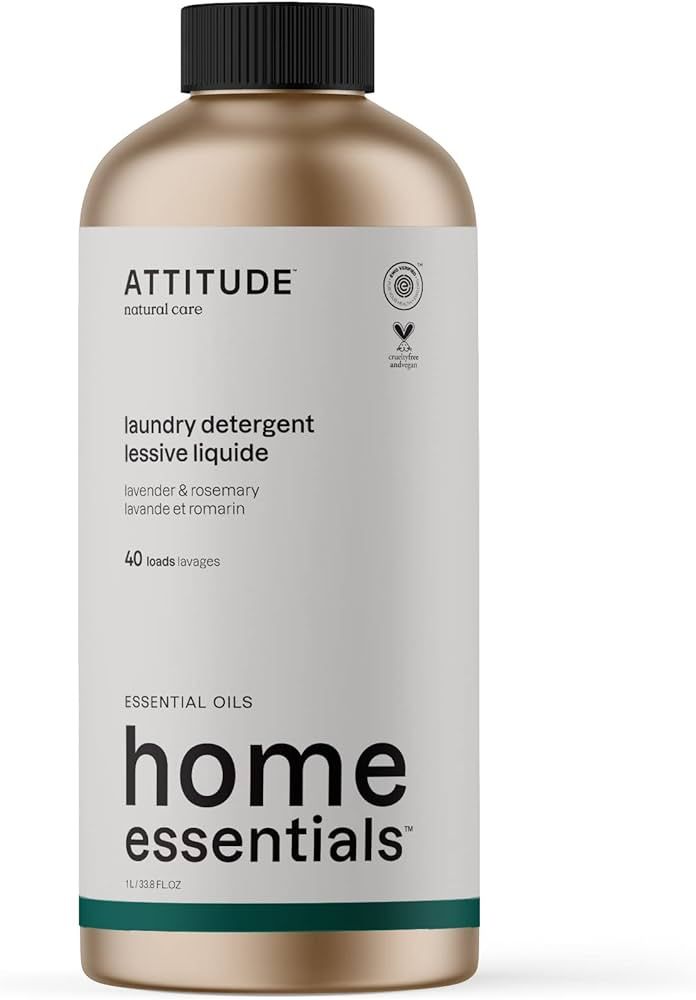 ATTITUDE Laundry Detergent with Essential Oils, EWG Verified, Vegan, Plant and Mineral-Based Ingr... | Amazon (US)