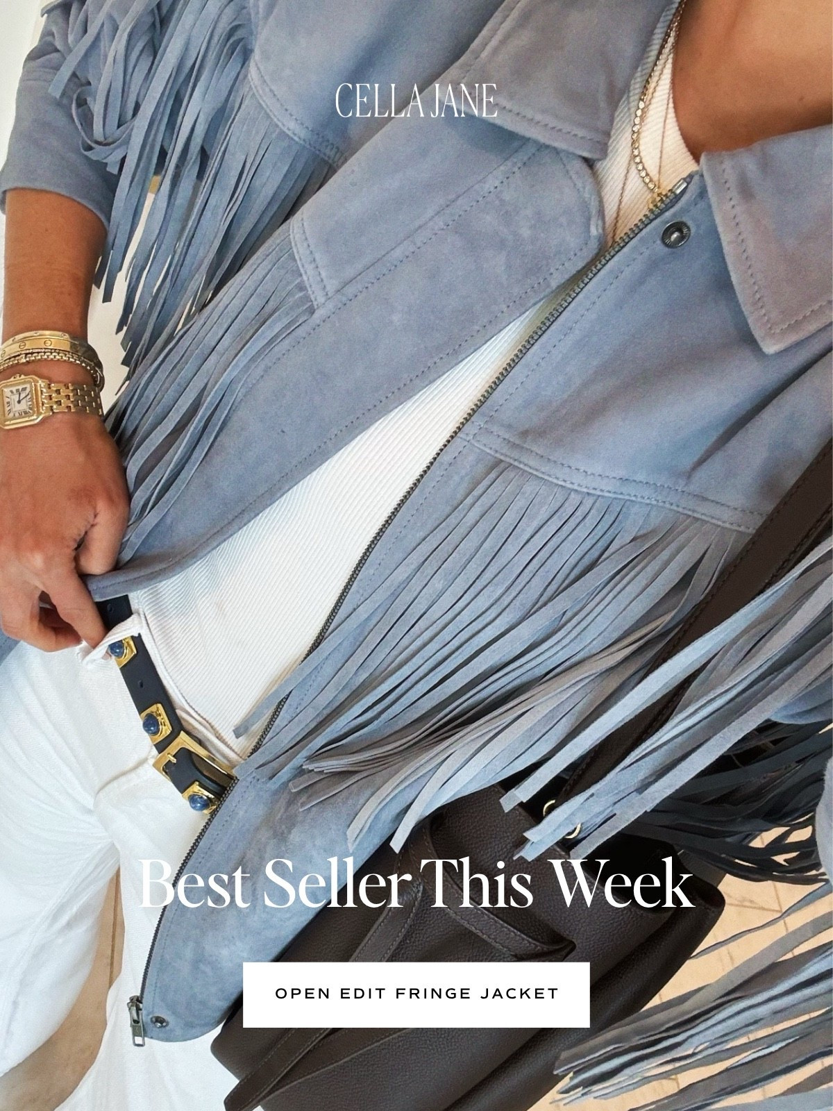 Don’t miss out on this super fun fringe suede jacket — it’s a BEST SELLER this week!

#LTKsummer