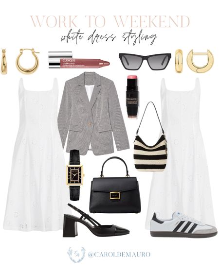 Check out these two ways you can style this classic white dress from work to weekend!
#officeoutfit #springfashion #capsulewardrobe #outfitidea

#LTKshoecrush #LTKstyletip #LTKSeasonal