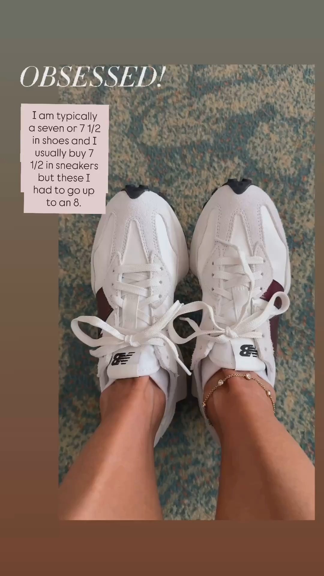 Obsessed with these new new balance sneakers with burgundy!❤️ 
Typically get a 7 or a 7 1/2 shoe and I sized up to an 8 in these
Sneakers, EverydayHolly, new balance, active sneakers

#LTKActive #LTKmomlife #LTKTravel