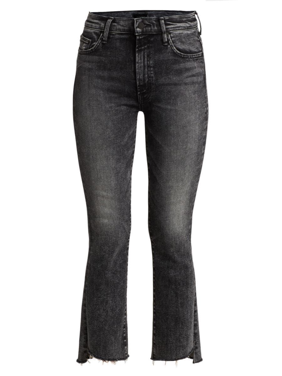 Mother The Insider Crop Step Fray Jeans | Saks Fifth Avenue
