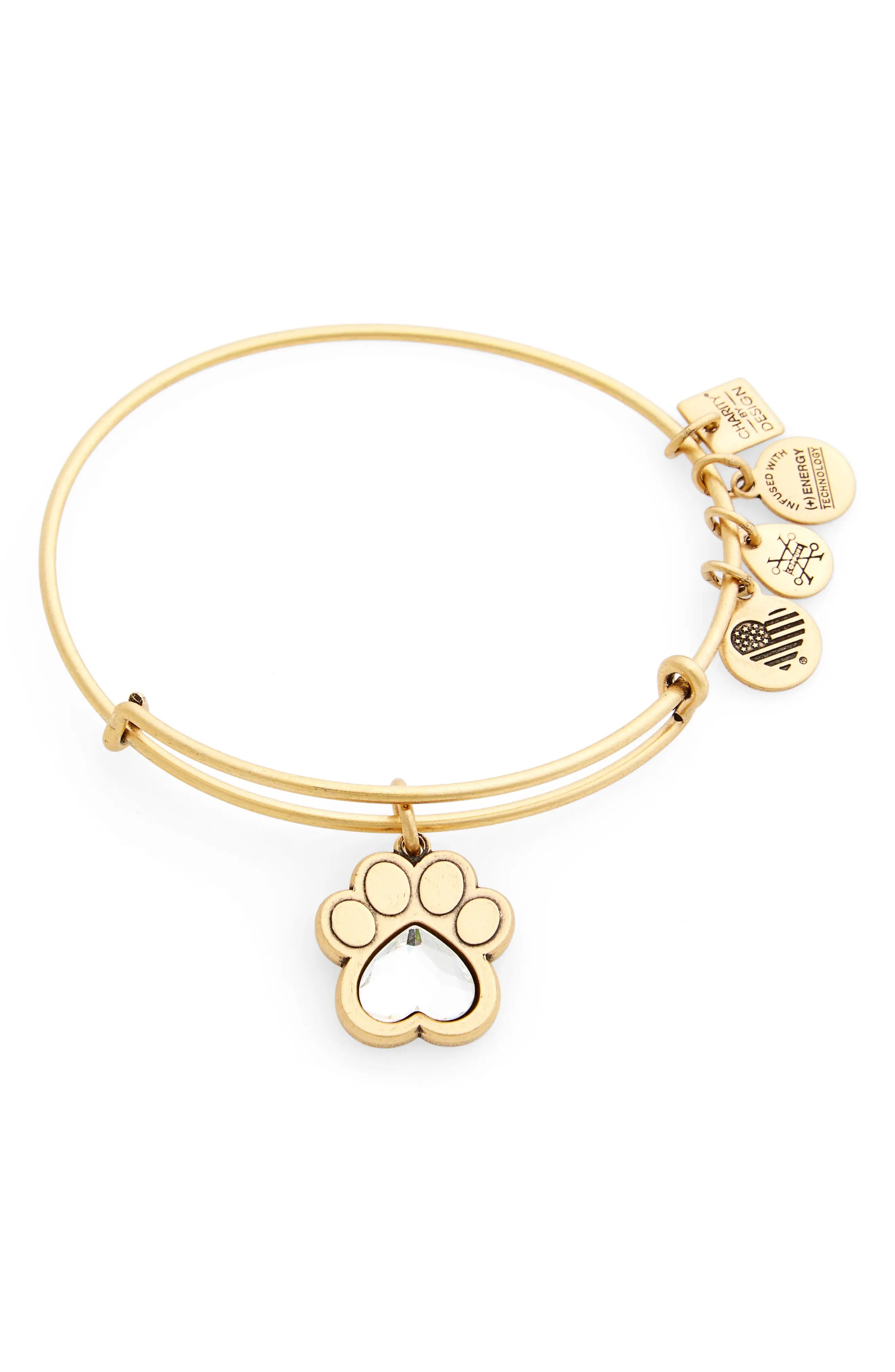 Alex and Ani Prints of Love Adjustable Wire Bangle | Nordstrom