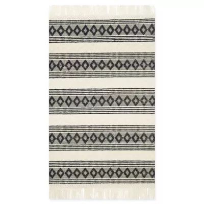 Magnolia Home by Joanna Gaines Holloway 2'3 x 3'9 Accent Rug in Ivory/Black | Bed Bath & Beyond