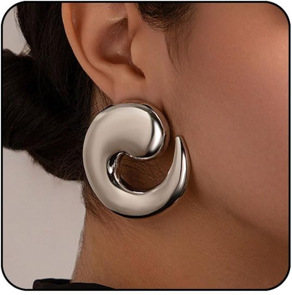 Statement Earrings for Women Big Earrings Large Chunky Earrings for Women Irregular Geometric Dro... | Amazon (US)