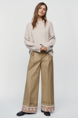 High-Cuff Chino Trousers Pants | Anthropologie (US)