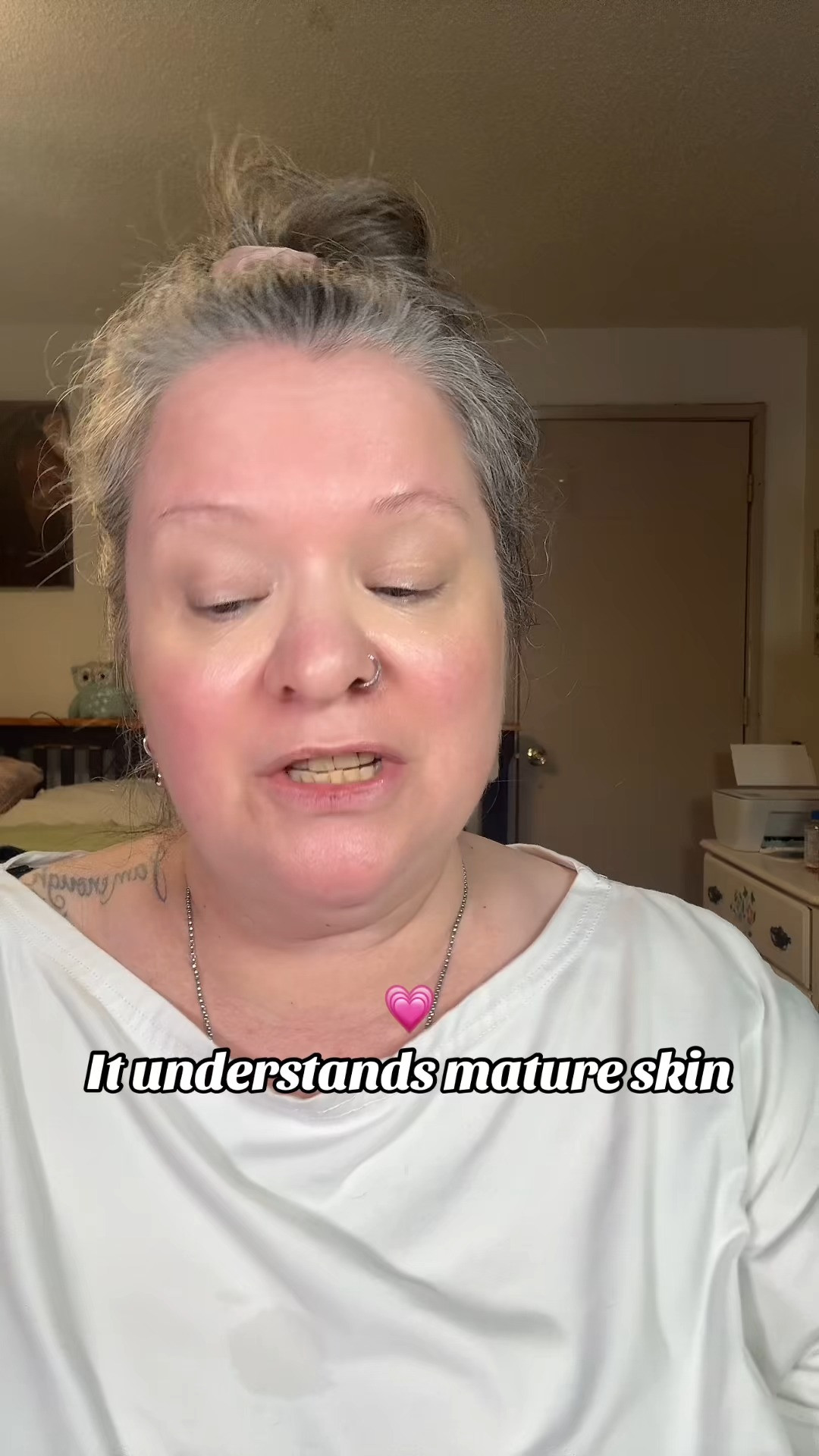 Mature skin taught me that the goal isn't covering everything up... it's letting my skin look like skin 😅✨

These days I want makeup that brings a little glow, a little hydration, and helps me look refreshed without feeling heavy.

Because confidence looks better than perfection ever did.
 

 #LTKmomlife #LTKOver40 #LTKBeauty