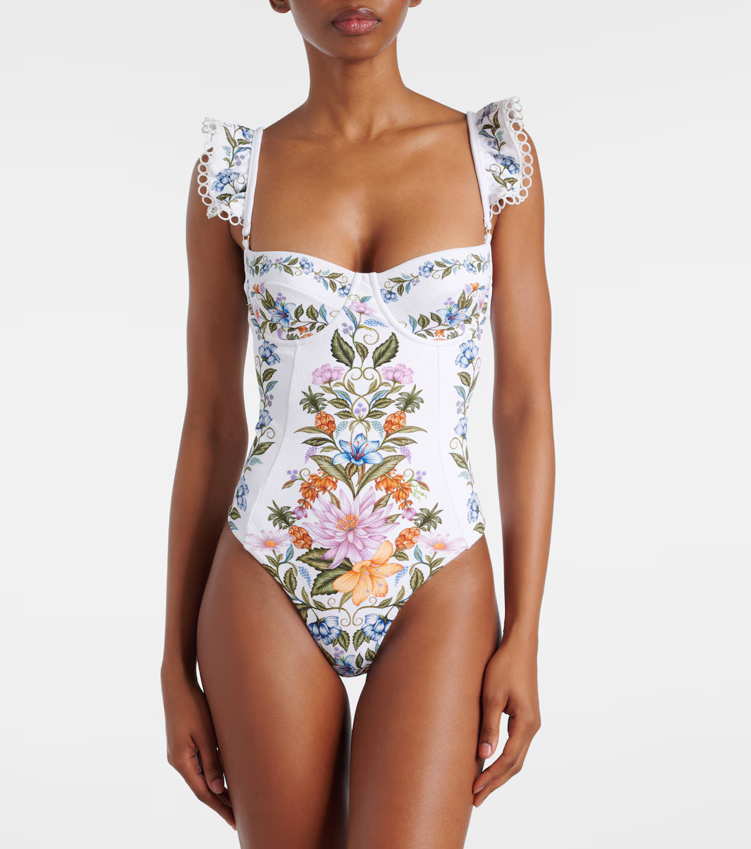 Sweet Bloom ruffled swimsuit | Mytheresa (US/CA)