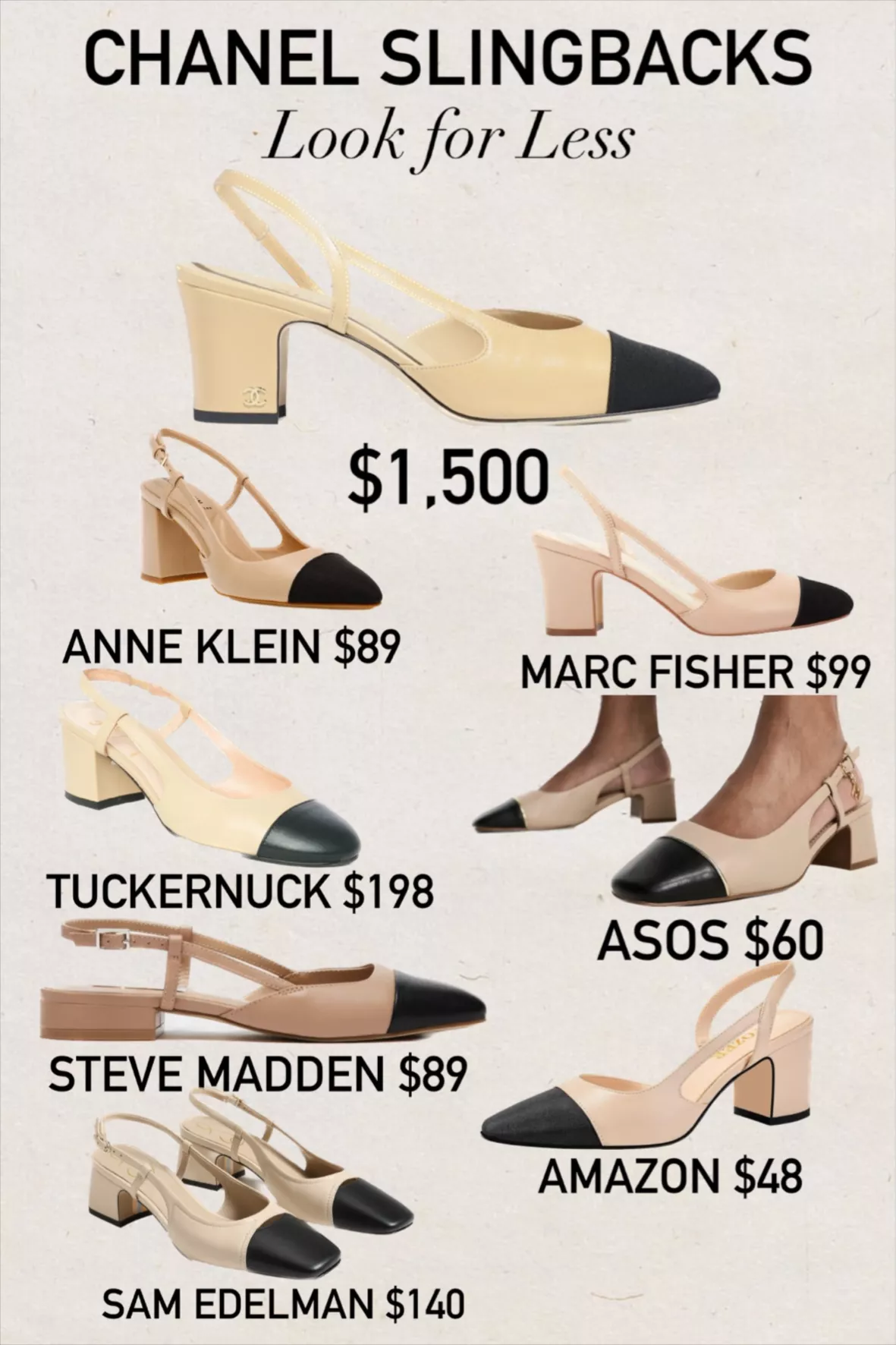 Get The Look for Less: Chanel Slingback Dupes for $53 (vs $875) - Merideth  Morgan