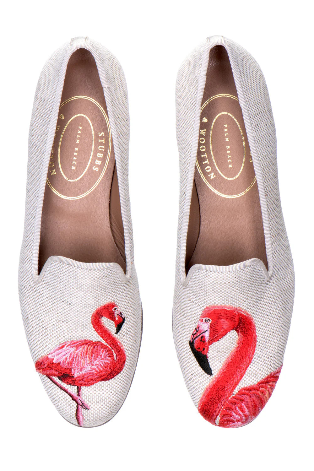 Flamingo Slipper in Flax | Over The Moon