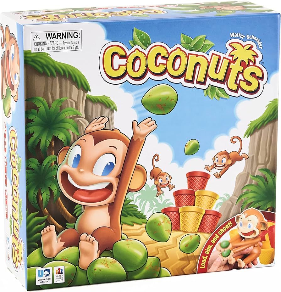 Coconuts Game | The Family Game of Spring-Loaded Monkeys Catapulting Coconuts | Amazon (US)