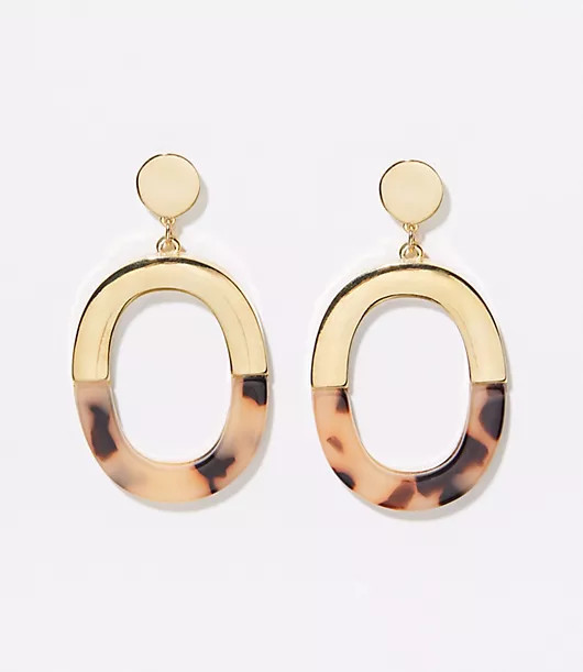LOFT Half Resin Drop Earrings | LOFT