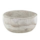 Creative Brands Table Sugar Hand Carved Paulownia Wood Serving Bowl, 12" Diameter, Natural | Amazon (US)