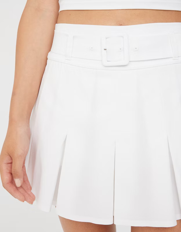 OFFLINE By Aerie Real Me Belted Pleated Skort | Aerie