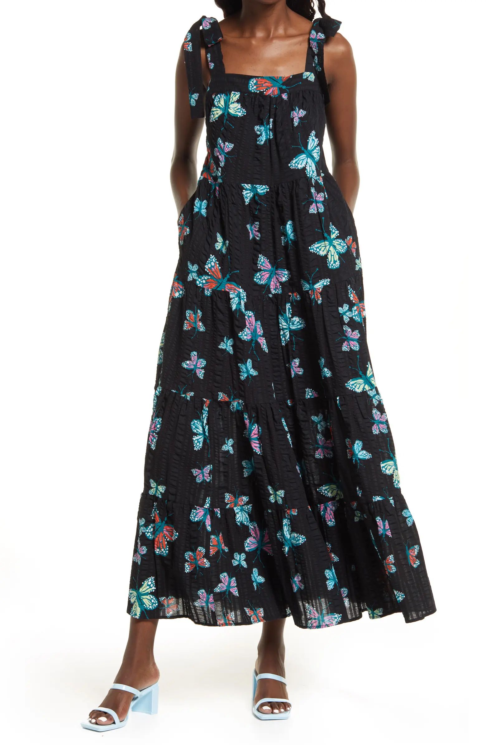 Christina Martinez Print Tiered Sundress | Nordstrom