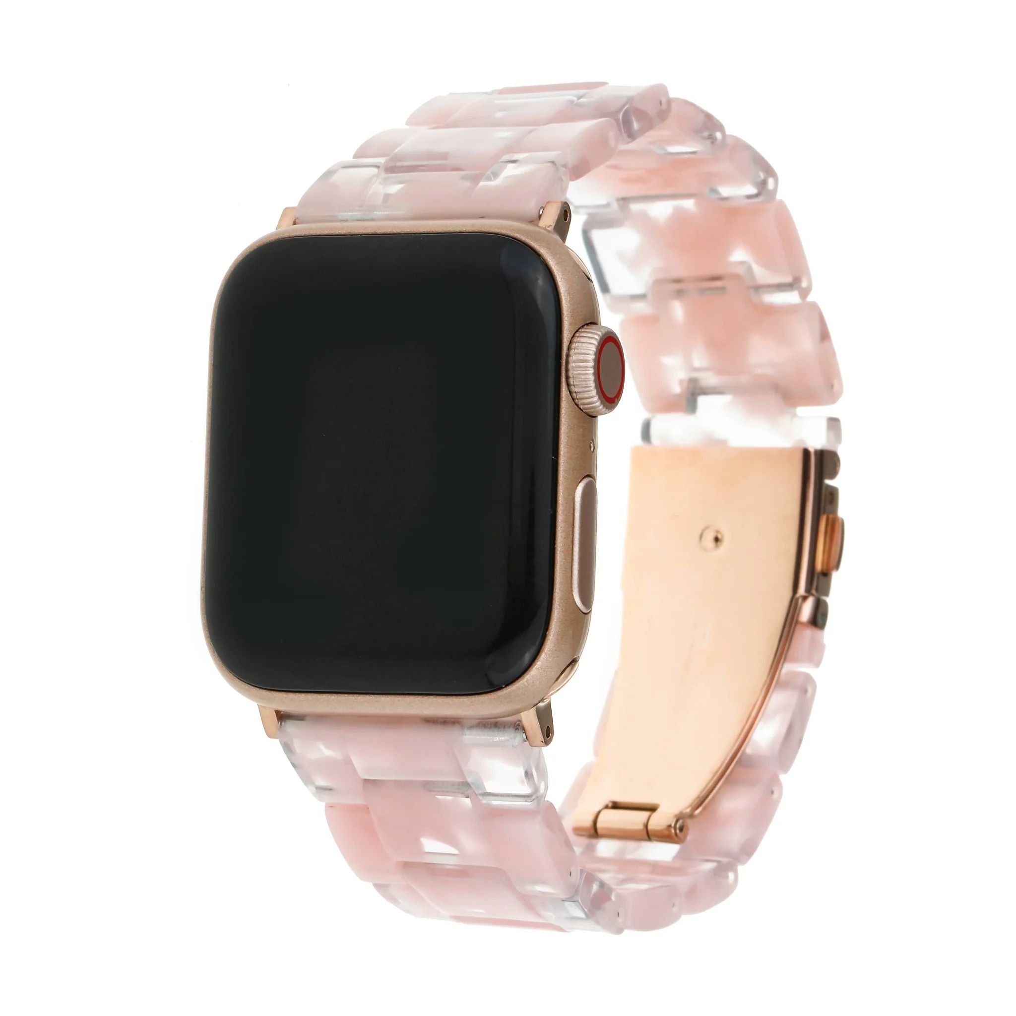 Acrylic Apple Watch Strap in Clear Pink | Victoria Emerson