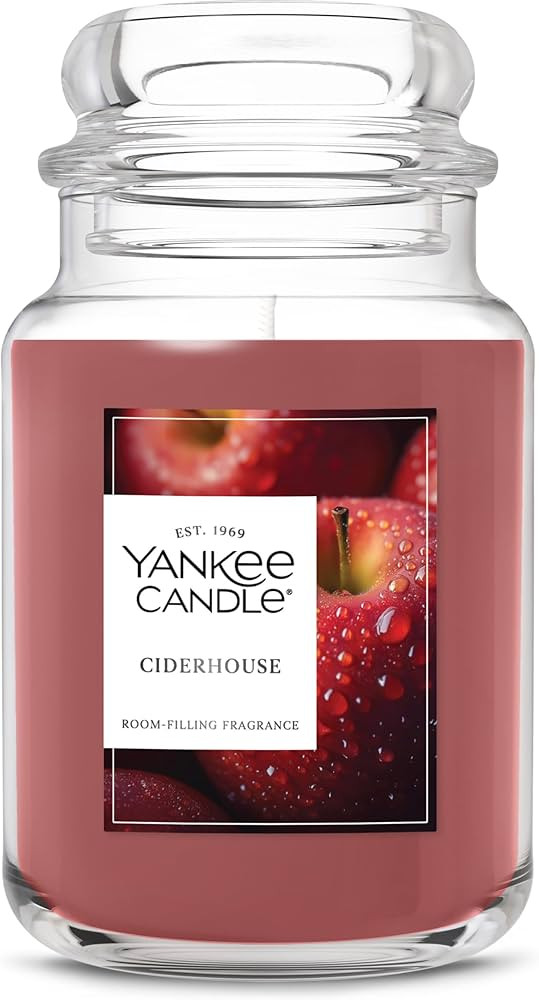 Yankee Candle, Ciderhouse Fall Scented Candle, 22oz Large Jar with up to 150 Hour Burn Time | Amazon (US)