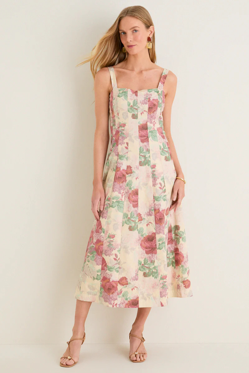 Rose Blur Cotton Poplin Edith Dress | Tuckernuck (US)