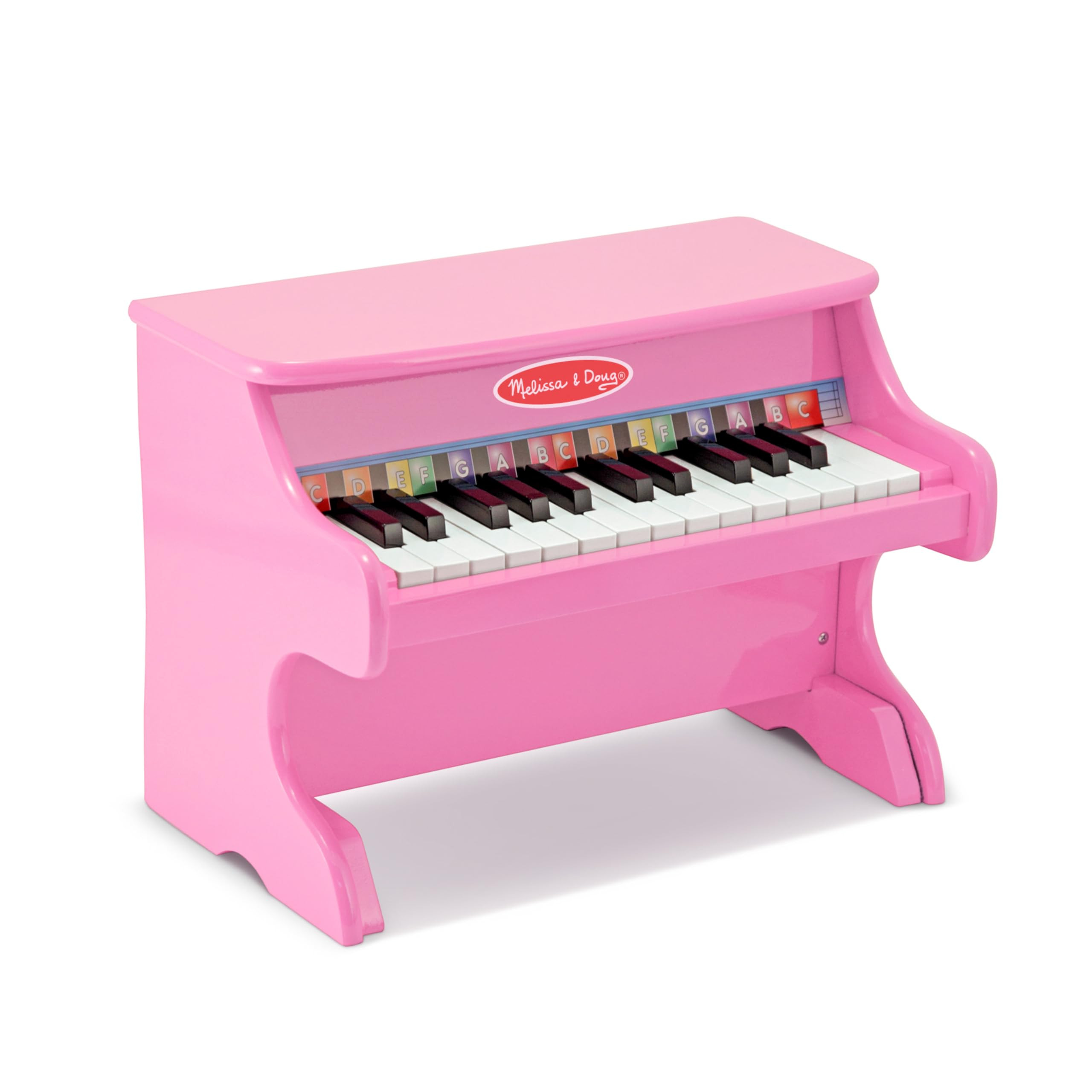 Melissa & Doug Learn-to-Play Pink Piano with 25 Keys and Color-Coded Songbook | Amazon (US)