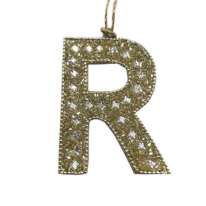 "R" Letter Block Ornament | Bed Bath & Beyond