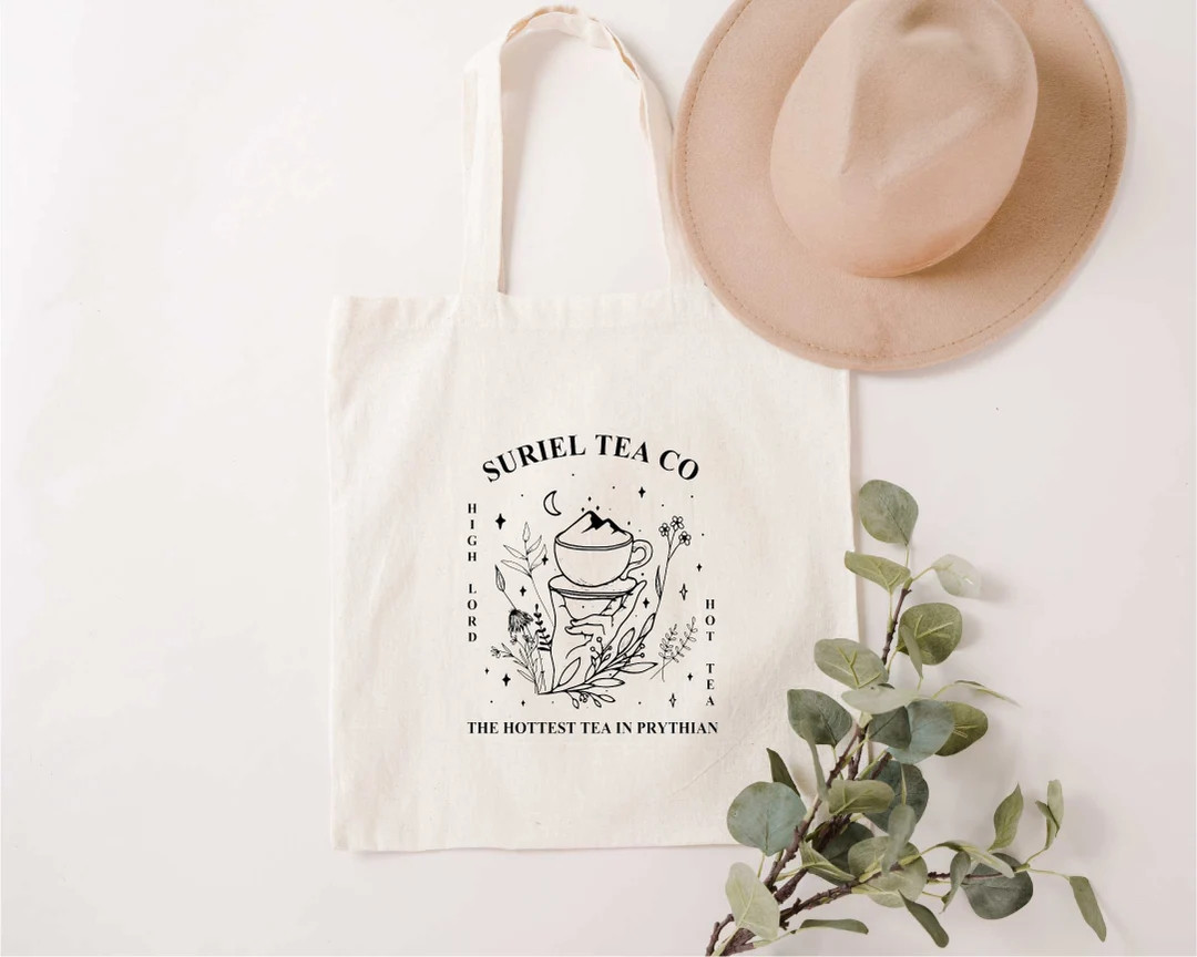 Suriel Tea Co Tote Bag, Night Court Tote Bag, A Court of Mist and Fury, Sarah J Maas, ACOTAR, ACO... | Etsy (US)