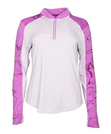 Crystal Lilac Zinger Liquify Quarter-Zip Golf Pullover - Women | Zulily